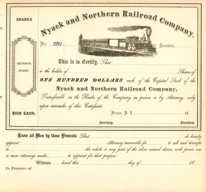 Nyack and Northern Railroad Co.